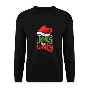 Verdammt gut drauf an Weihnachten - Unisex Pullover - Schwarz - Vorne - Alina (178cm) & Michal (187cm)
