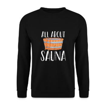 Tout sur les seaux de sauna - Sweat-shirt Unisexe - noir - Devant - Alina (178cm) & Michal (187cm)
