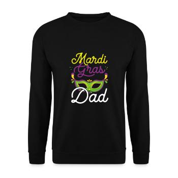 Karneval Papa - Unisex Pullover - Schwarz - Vorne - Alina (178cm) & Michal (187cm)