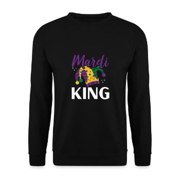 Roi du Carnaval - Sweat-shirt Unisexe - noir - Devant - Alina (178cm) & Michal (187cm)