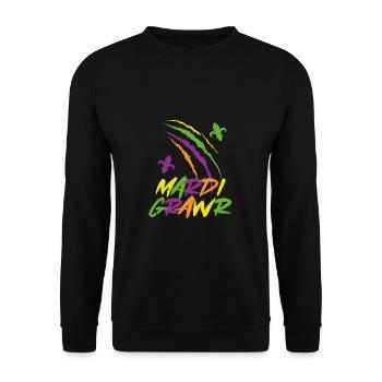 Mardi Grawr - Unisex Pullover - Schwarz - Vorne - Alina (178cm) & Michal (187cm)