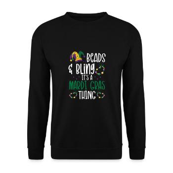 It's a carnival thing - Unisex Sweatshirt - black - Front - Alina (178cm) & Michal (187cm)