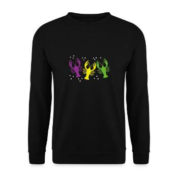 Mardi Gras Hummer - Unisex Pullover - Schwarz - Vorne - Alina (178cm) & Michal (187cm)