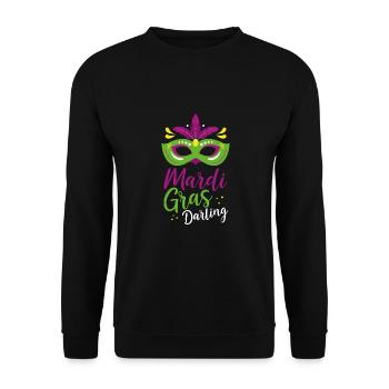 Mardi Gras Favorite - Unisex Sweatshirt - black - Front - Alina (178cm) & Michal (187cm)