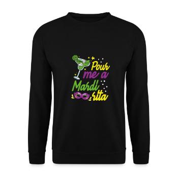 Gießen Sie Mir Eine Mardi Sita Ein - Unisex Pullover - Schwarz - Vorne - Alina (178cm) & Michal (187cm)