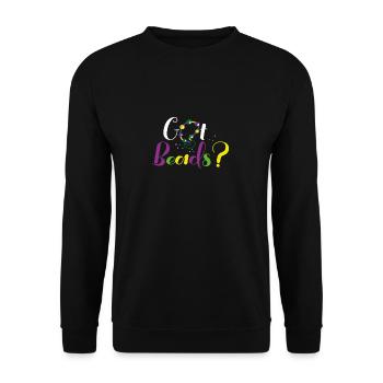 Obtenez des perles de couleur - Sweat-shirt Unisexe - noir - Devant - Alina (178cm) & Michal (187cm)