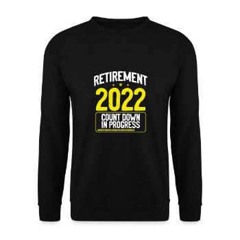 Retirement Class Of 2022 - Unisex Sweatshirt - black - Front - Alina (178cm) & Michal (187cm)