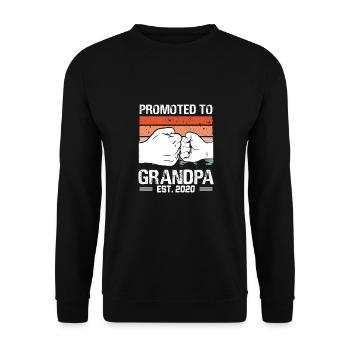 Befördert Zum Opa 2022 - Unisex Pullover - Schwarz - Vorne - Alina (178cm) & Michal (187cm)