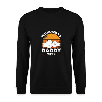 Promoted to Dad 2022 Sun - Unisex Sweatshirt - black - Front - Alina (178cm) & Michal (187cm)