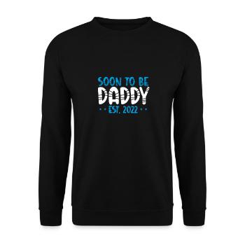 Bientôt papa 2022 - Sweat-shirt Unisexe - noir - Devant - Alina (178cm) & Michal (187cm)