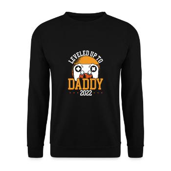 Level Up Zu Daddy 2022 - Unisex Pullover - Schwarz - Vorne - Alina (178cm) & Michal (187cm)