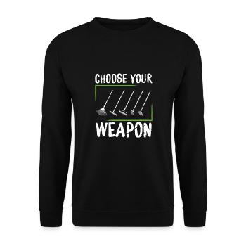Choisissez votre arme - Sweat-shirt Unisexe - noir - Devant - Alina (178cm) & Michal (187cm)
