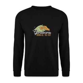 Les jardiniers connaissent toute la saleté - Sweat-shirt Unisexe - noir - Devant - Alina (178cm) & Michal (187cm)