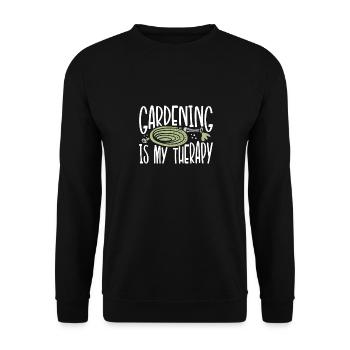 Le jardinage est ma thérapie - Sweat-shirt Unisexe - noir - Devant - Alina (178cm) & Michal (187cm)