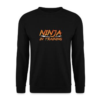 Ninja à l’entraînement au Japon - Sweat-shirt Unisexe - noir - Devant - Alina (178cm) & Michal (187cm)