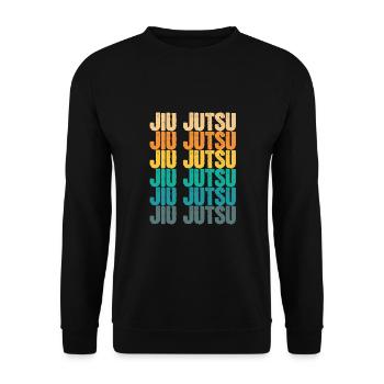 Colorful Jiu jutsu martial arts - Unisex Sweatshirt - black - Front - Alina (178cm) & Michal (187cm)