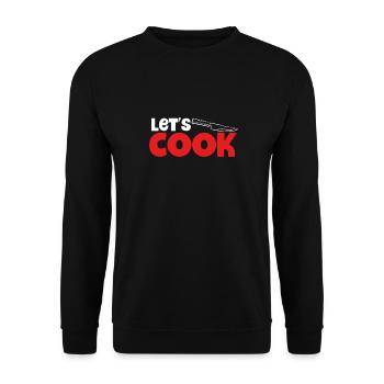 Let's cook knives - Unisex Sweatshirt - black - Front - Alina (178cm) & Michal (187cm)