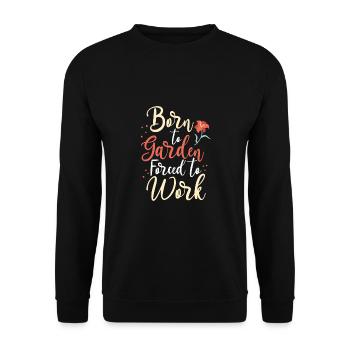 Vers le jardinage Born - Sweat-shirt Unisexe - noir - Devant - Alina (178cm) & Michal (187cm)