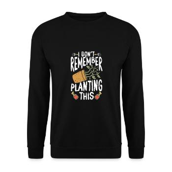 Je ne m’en souviens plus - Sweat-shirt Unisexe - noir - Devant - Alina (178cm) & Michal (187cm)