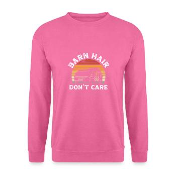 Cheveux de grange pas intéressés - Sweat-shirt Unisexe - rose - Devant