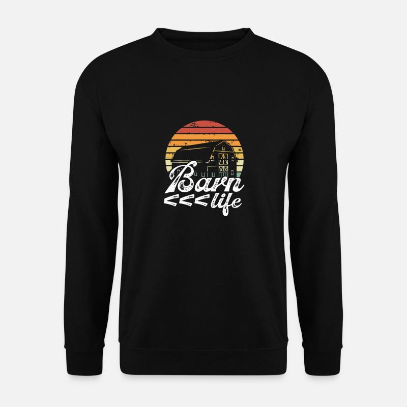 Scheunenleben Retro - Unisex Pullover - Schwarz