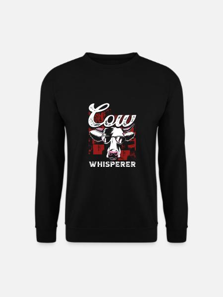 Cool cow whisperer - Unisex Sweatshirt - black