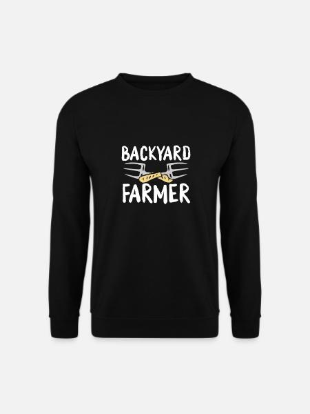 Farmer in the backyard - Unisex Sweatshirt - black