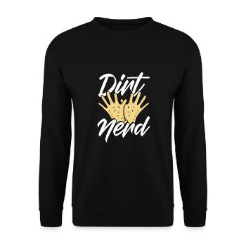 Sales travailleurs nerds - Sweat-shirt Unisexe - noir - Devant - Alina (178cm) & Michal (187cm)