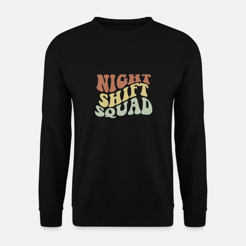 Squad Night Shift - Unisex Sweatshirt - black