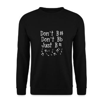 Musik tastatur - Unisex Pullover - Schwarz - Vorne - Alina (178cm) & Michal (187cm)