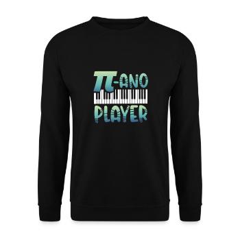Mathe pianist - Unisex Pullover - Schwarz - Vorne - Alina (178cm) & Michal (187cm)