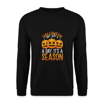 Halloween is not just a day - Unisex Sweatshirt - black - Front - Alina (178cm) & Michal (187cm)