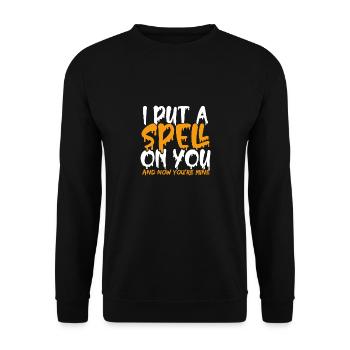 Cast a spell - Unisex Sweatshirt - black - Front - Alina (178cm) & Michal (187cm)