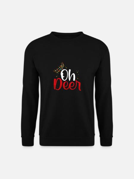 Oh reindeer Rudolf - Unisex Sweatshirt - black