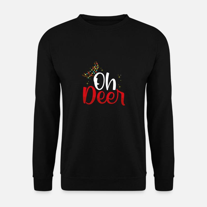 Oh reindeer Rudolf - Unisex Sweatshirt - black