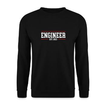 Ingénieur 2023 - Sweat-shirt Unisexe - noir - Devant - Alina (178cm) & Michal (187cm)