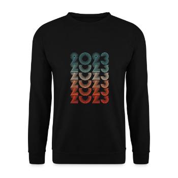 Millésime 2023 - Sweat-shirt Unisexe - noir - Devant - Alina (178cm) & Michal (187cm)