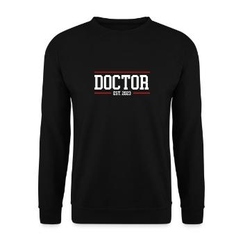 Médecin 2023 - Sweat-shirt Unisexe - noir - Devant - Alina (178cm) & Michal (187cm)
