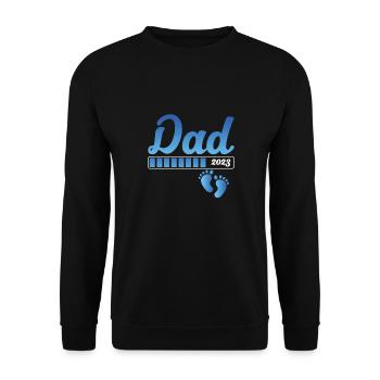 Papa 2023 se charge - Sweat-shirt Unisexe - noir - Devant - Alina (178cm) & Michal (187cm)