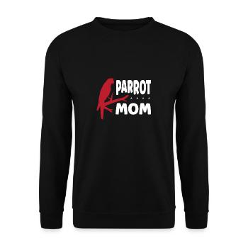 Maman perroquet - Sweat-shirt Unisexe - noir - Devant - Alina (178cm) & Michal (187cm)