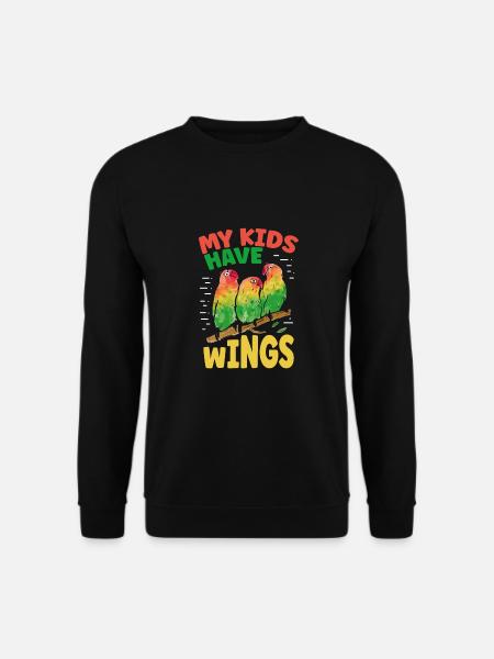 My children have wings - Unisex Sweatshirt - black