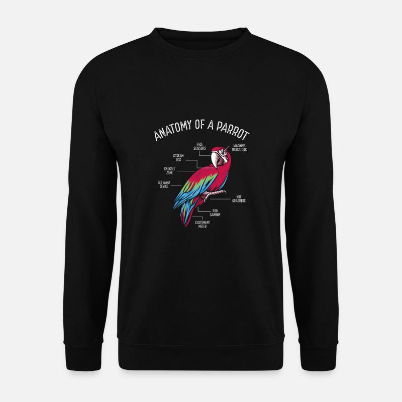 Anatomie d’un perroquet - Sweat-shirt Unisexe - noir