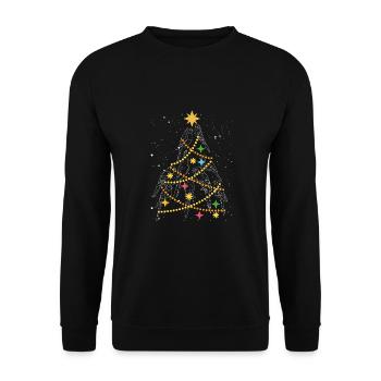 Perroquets sapin de Noël - Sweat-shirt Unisexe - noir - Devant - Alina (178cm) & Michal (187cm)