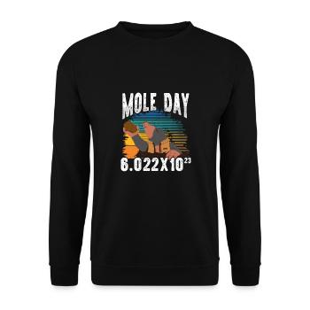 Day of the Mole - Unisex Sweatshirt - black - Front - Alina (178cm) & Michal (187cm)
