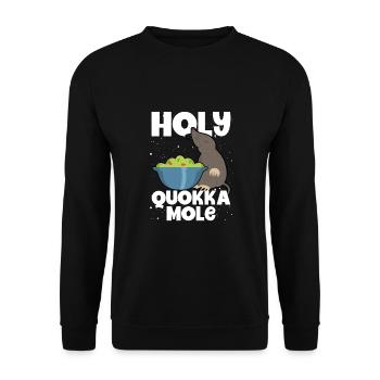 Sacred Quokka Mole - Unisex Sweatshirt - black - Front - Alina (178cm) & Michal (187cm)