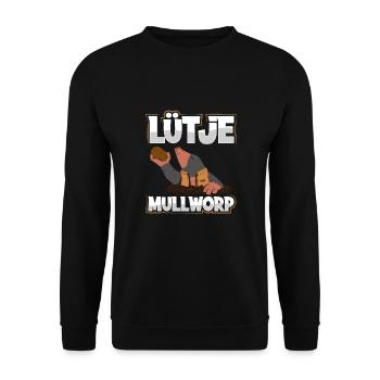 Lütje Mullworp - Sweat-shirt Unisexe - noir - Devant - Alina (178cm) & Michal (187cm)