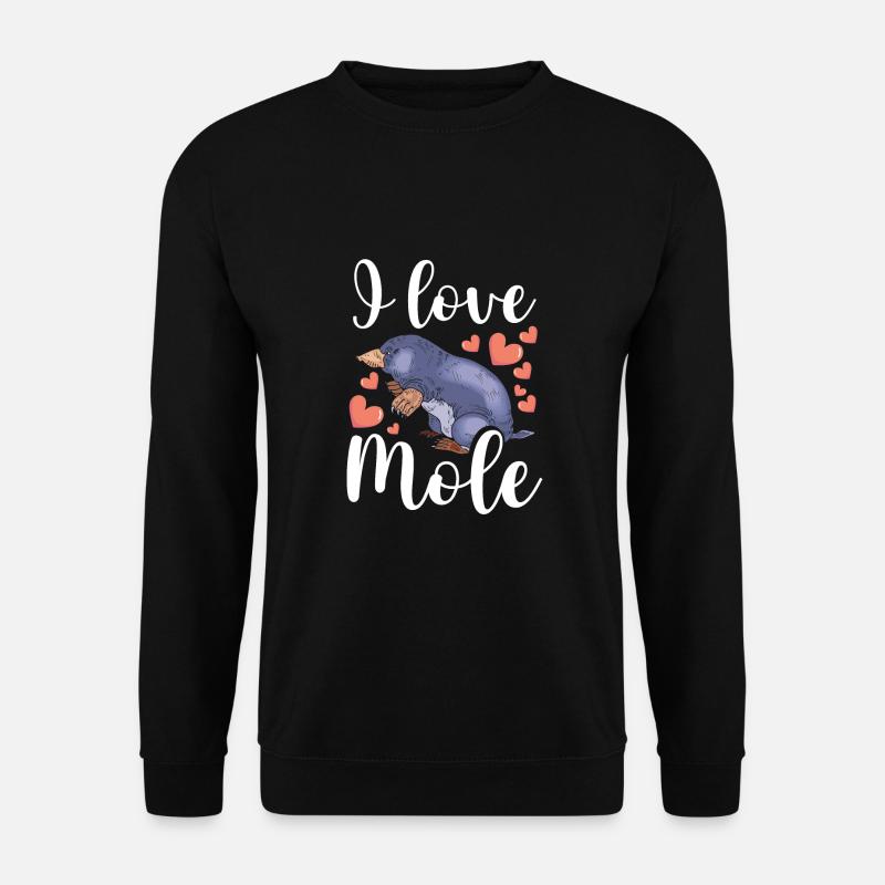 I love mole - Unisex Sweatshirt - black