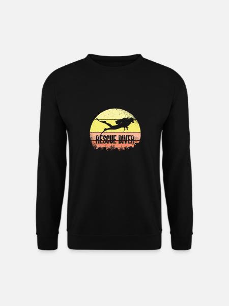 Rescue diver - Unisex Sweatshirt - black
