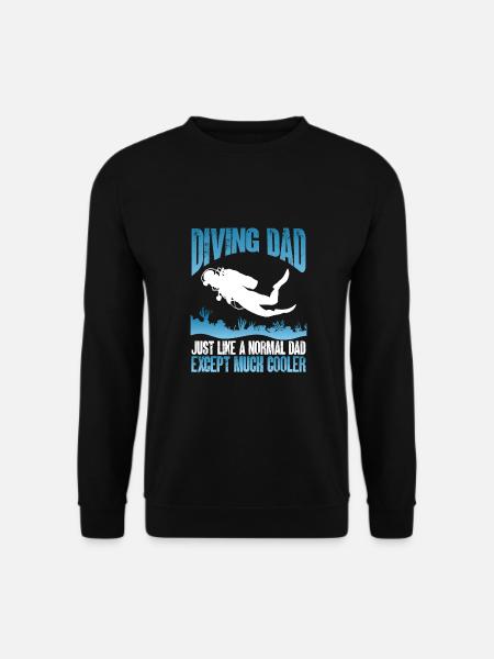 Diving father - Unisex Sweatshirt - black