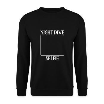 Night Diving Selfie - Unisex Sweatshirt - black - Front - Alina (178cm) & Michal (187cm)